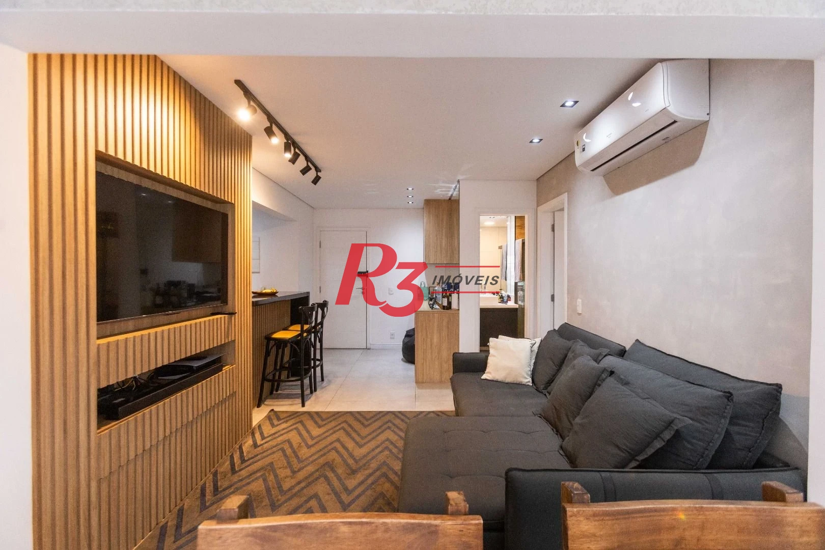 Apartamento com 1 dormitório à venda, 55 m² por R$ 765.000,00 - Ponta da Praia - Santos/SP