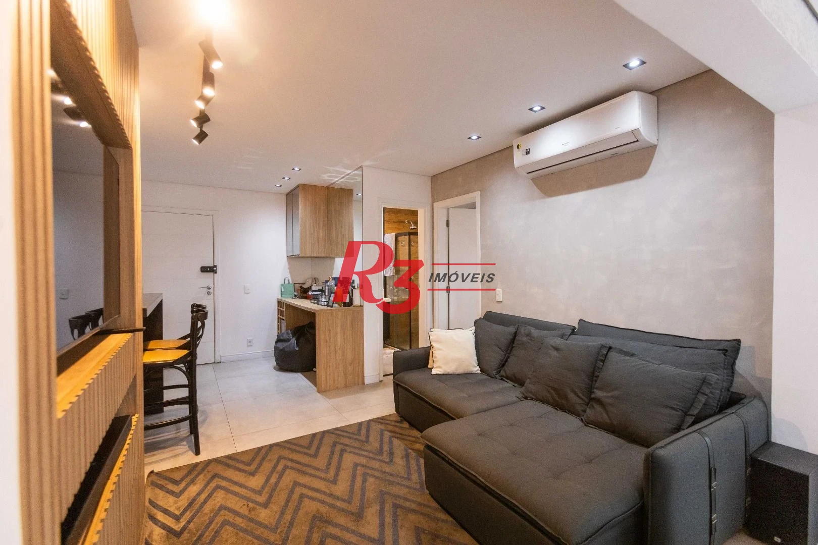 Apartamento com 1 dormitório à venda, 55 m² por R$ 765.000,00 - Ponta da Praia - Santos/SP