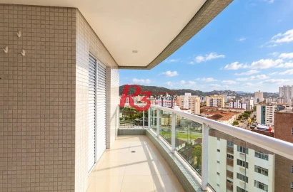 Apartamento com 2 dormitórios à venda, 76 m² por R$ 1.500.000,00 - Gonzaga - Santos/SP