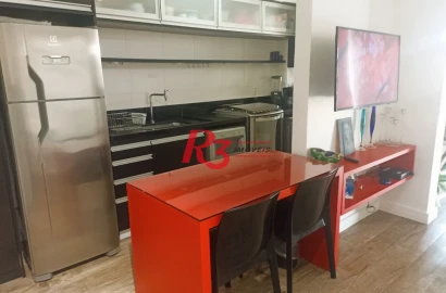 Apartamento com 1 dormitório à venda, 49 m² por R$ 730.000,00 - Ponta da Praia - Santos/SP