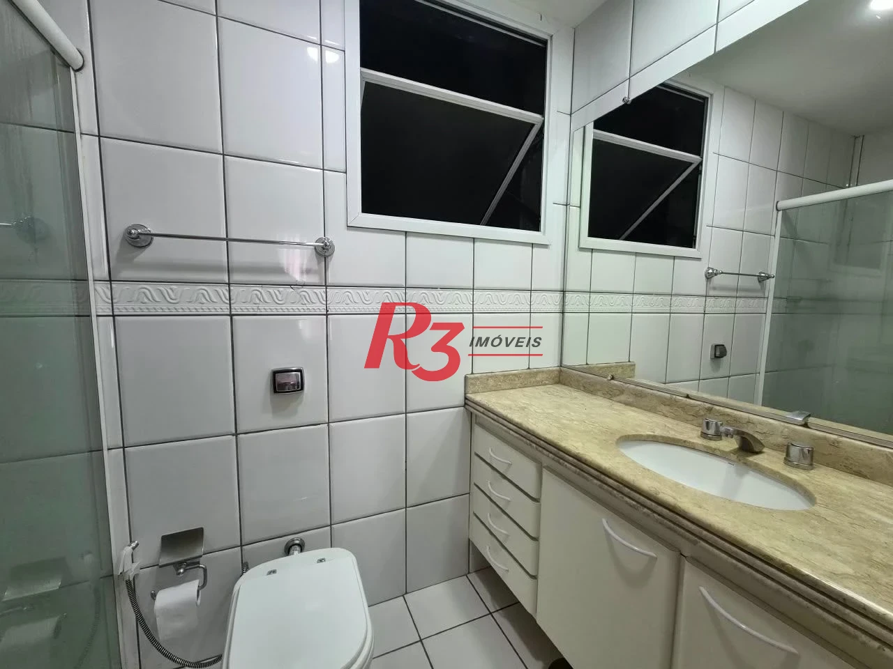 Apartamento com 2 dormitórios para alugar, 80 m² por R$ 6.000,00/mês - Gonzaga - Santos/SP