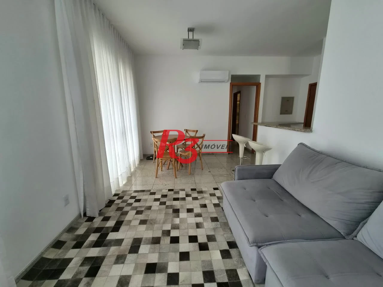 Apartamento com 2 dormitórios para alugar, 80 m² por R$ 6.000,00/mês - Gonzaga - Santos/SP