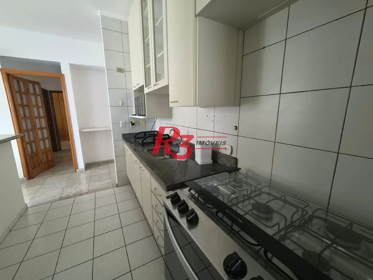 Apartamento com 2 dormitórios para alugar, 80 m² por R$ 6.000,00/mês - Gonzaga - Santos/SP