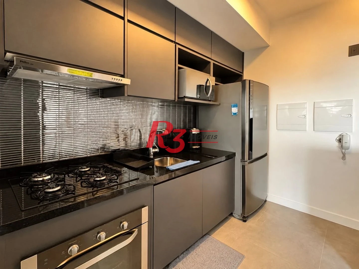 Apartamento com 1 dormitório para alugar, 47 m² por R$ 5.500,00/mês - Boqueirão - Santos/SP