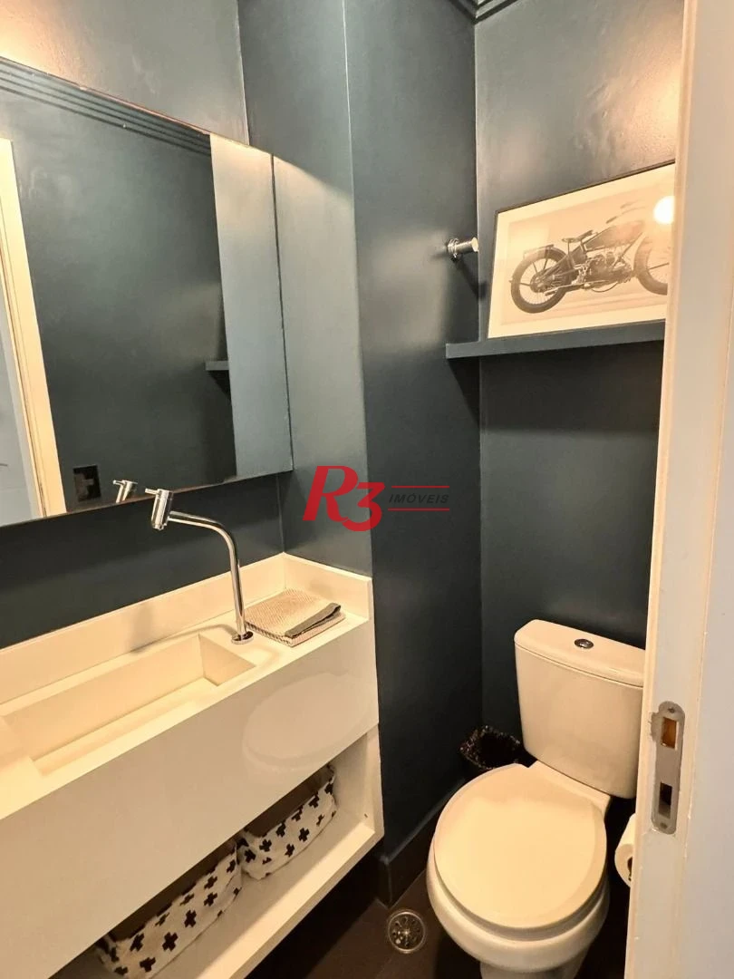 Apartamento com 1 dormitório para alugar, 47 m² por R$ 5.500,00/mês - Boqueirão - Santos/SP