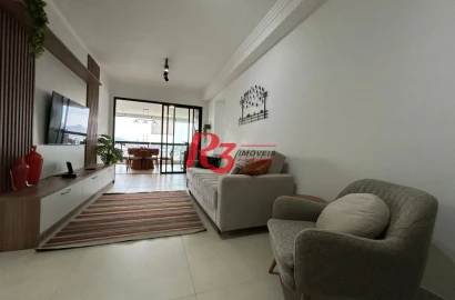 Apartamento com 3 dormitórios à venda, 120 m² por R$ 1.850.000,00 - Aparecida - Santos/SP