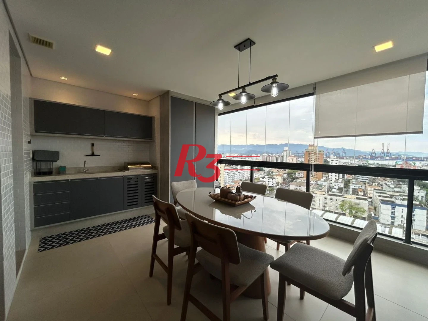 Apartamento com 3 dormitórios à venda, 120 m² por R$ 1.850.000,00 - Aparecida - Santos/SP