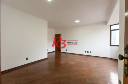 Apartamento com 3 dormitórios para alugar, 117 m² por R$ 8.000,00/mês - Boqueirão - Santos/SP