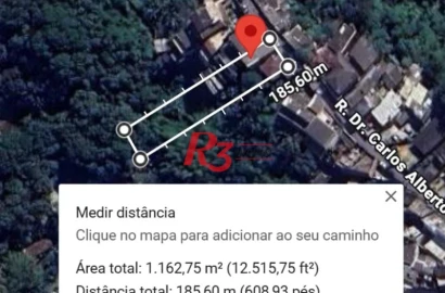 Terreno à venda, 1155 m² por R$ 1.350.000,00 - José Menino - Santos/SP