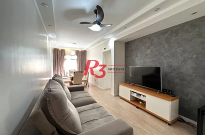 Apartamento com 2 dormitórios à venda, 74 m² por R$ 565.000,00 - Embaré - Santos/SP