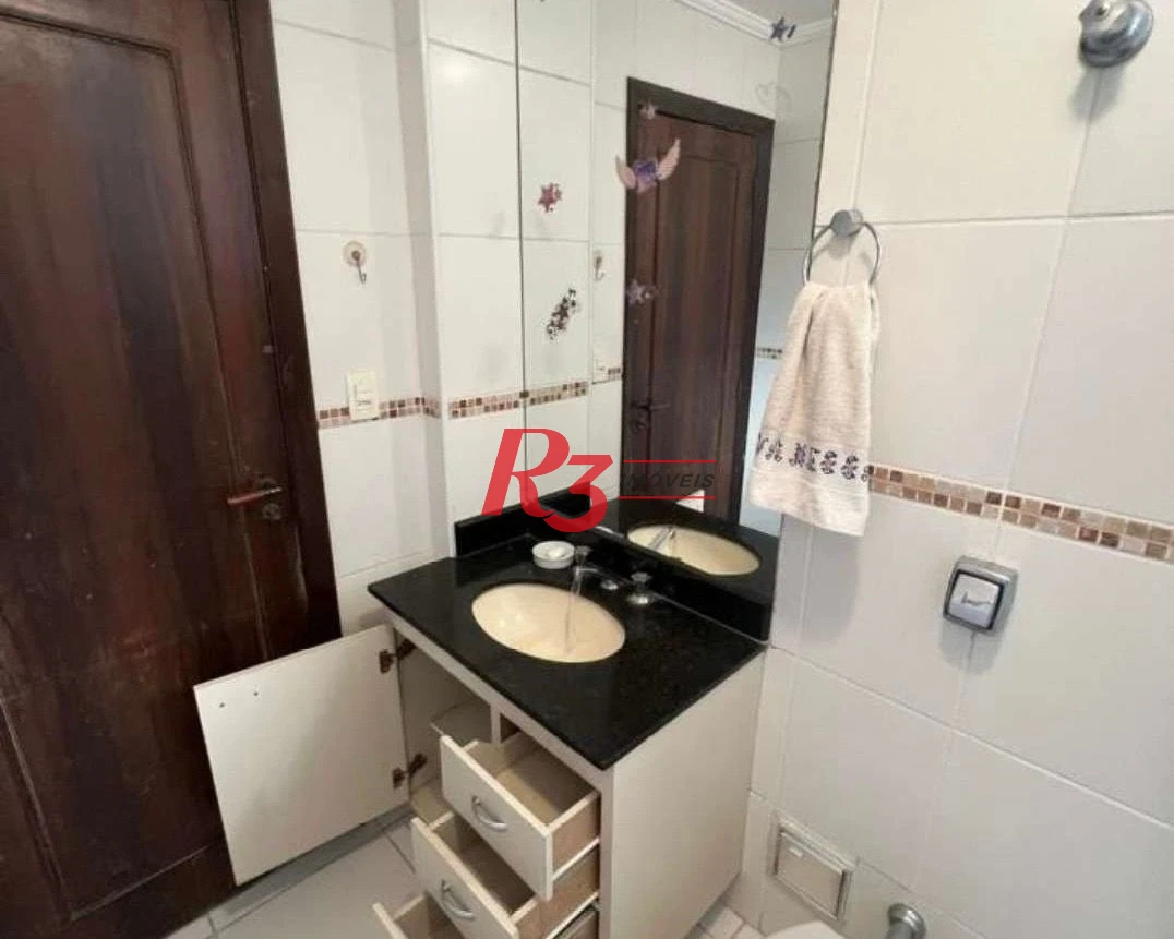 Apartamento com 3 dormitórios para alugar, 150 m² por R$ 6.600,00/mês - Aparecida - Santos/SP