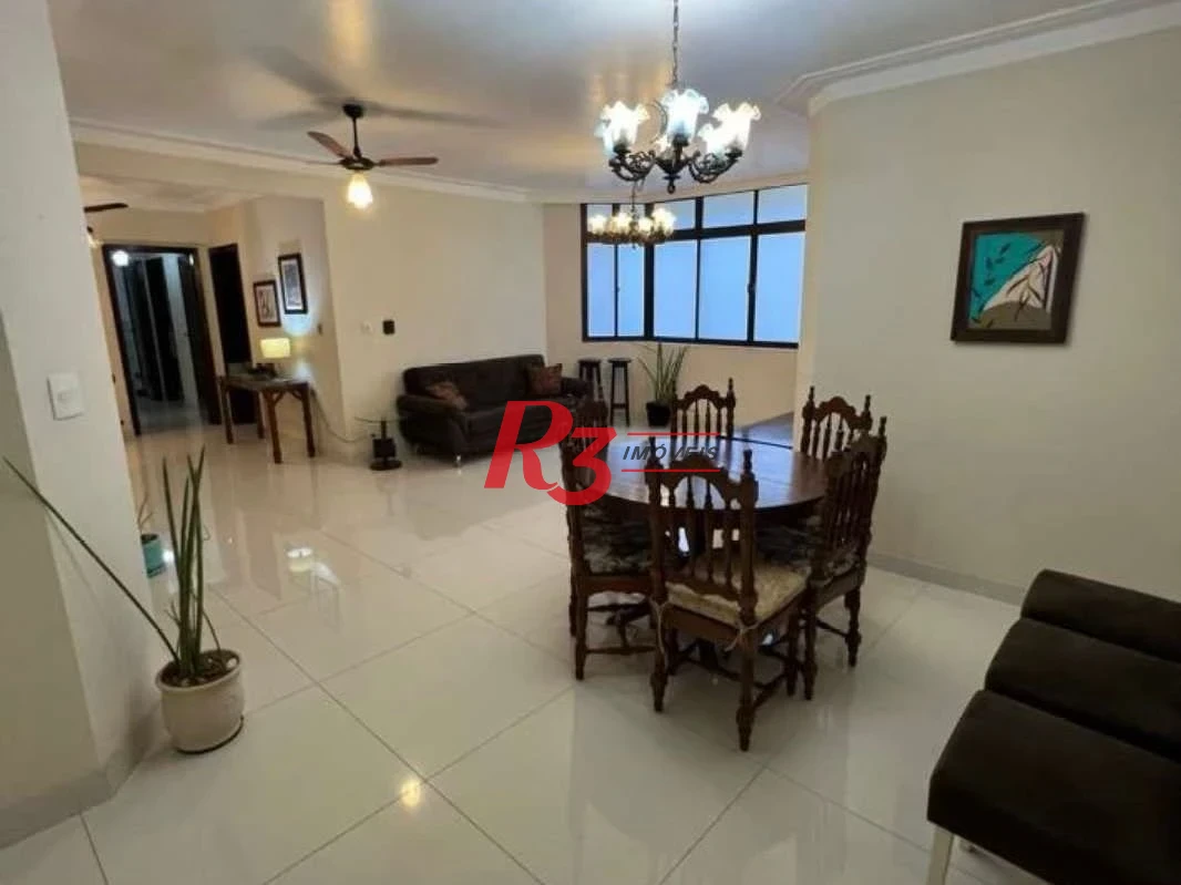 Apartamento com 3 dormitórios para alugar, 150 m² por R$ 6.600,00/mês - Aparecida - Santos/SP