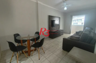 Apartamento com 1 dormitório para alugar, 44 m² por R$ 4.150,00/mês - José Menino - Santos/SP
