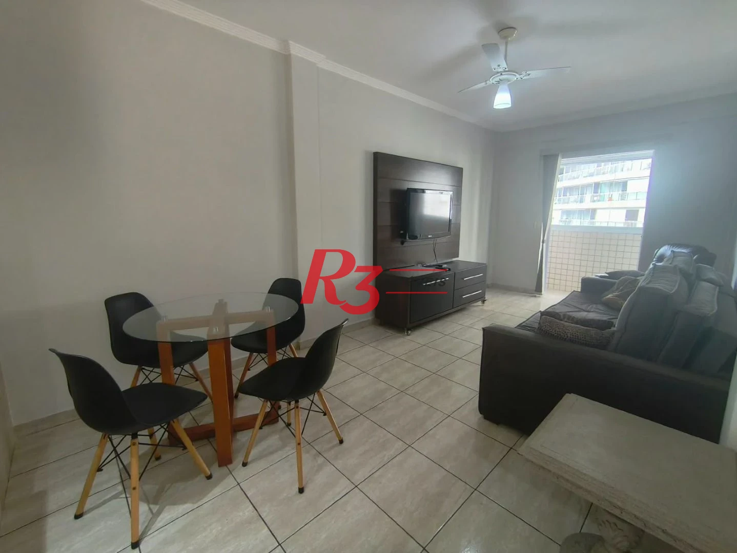 Apartamento com 1 dormitório para alugar, 44 m² por R$ 4.150,00/mês - José Menino - Santos/SP