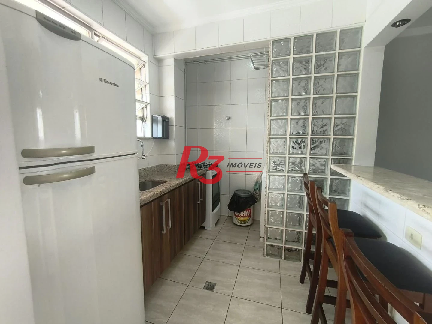 Apartamento com 1 dormitório para alugar, 44 m² por R$ 4.150,00/mês - José Menino - Santos/SP