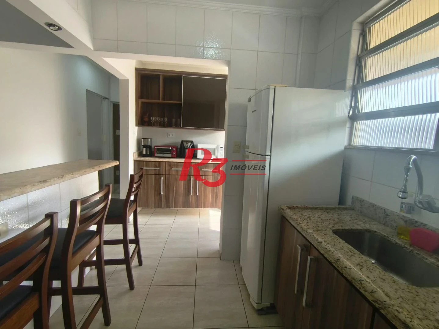 Apartamento com 1 dormitório para alugar, 44 m² por R$ 4.150,00/mês - José Menino - Santos/SP