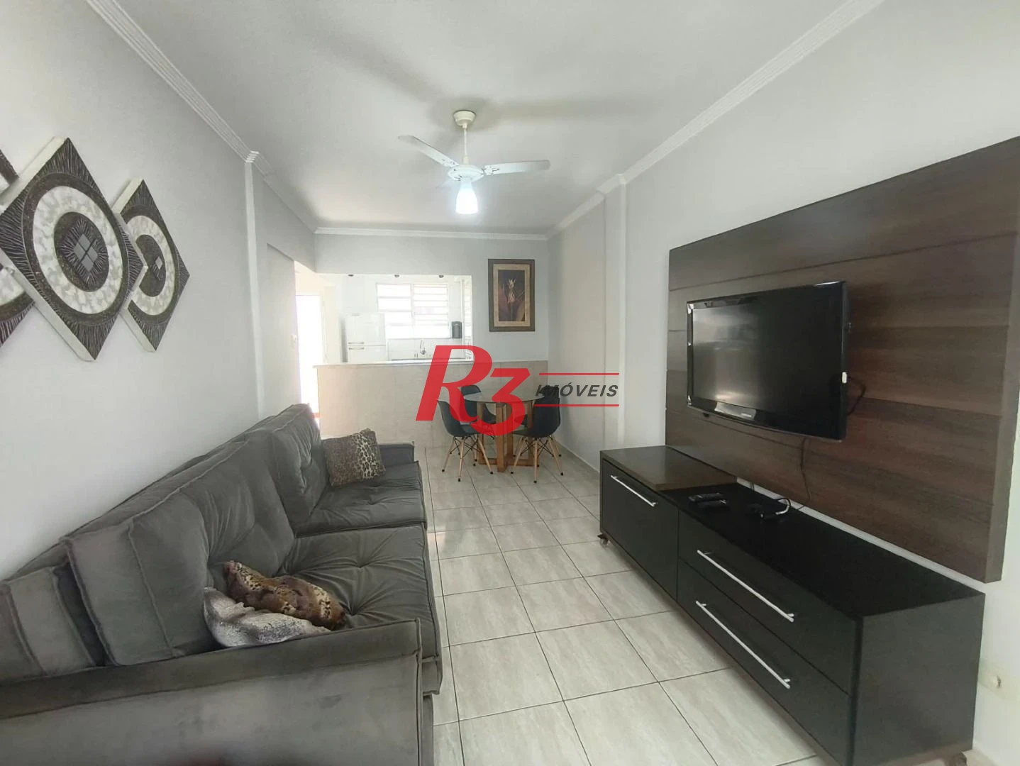 Apartamento com 1 dormitório para alugar, 44 m² por R$ 4.150,00/mês - José Menino - Santos/SP