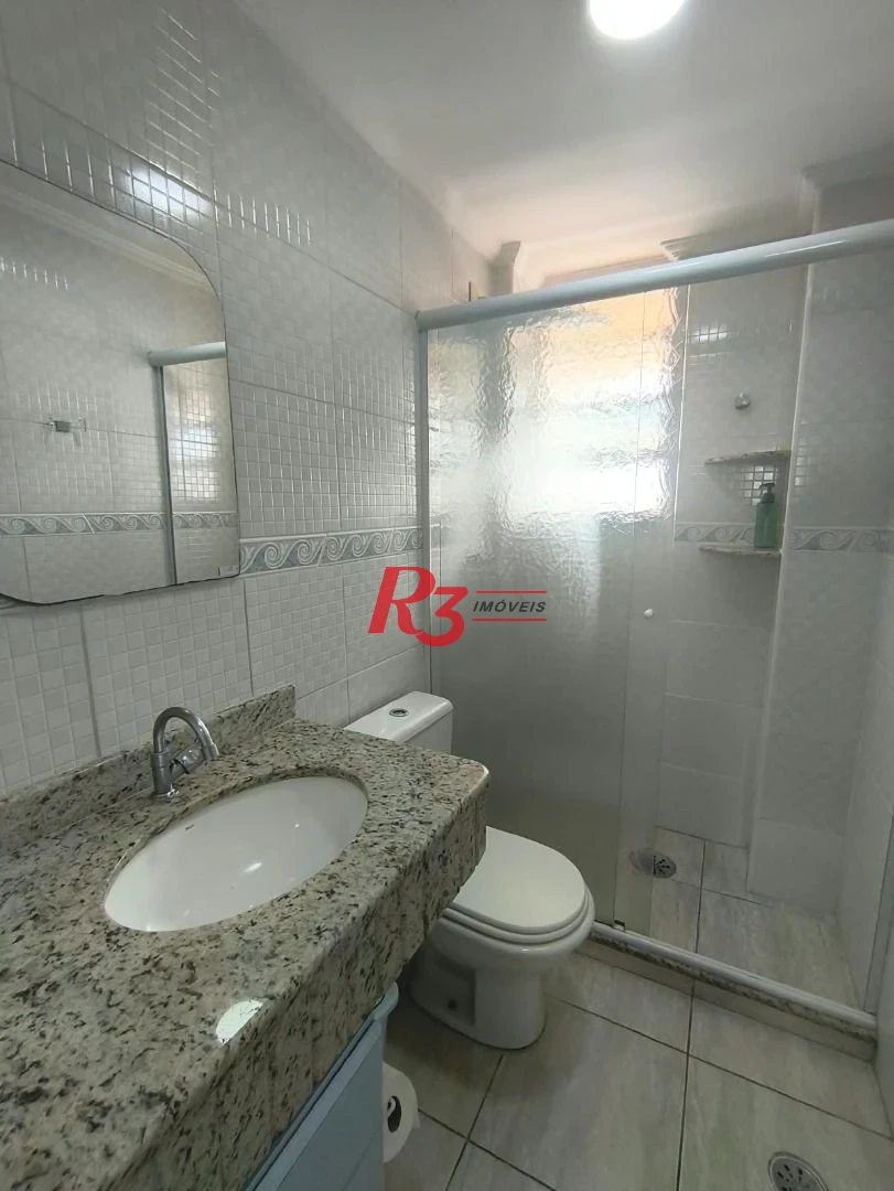 Apartamento com 1 dormitório para alugar, 44 m² por R$ 4.150,00/mês - José Menino - Santos/SP