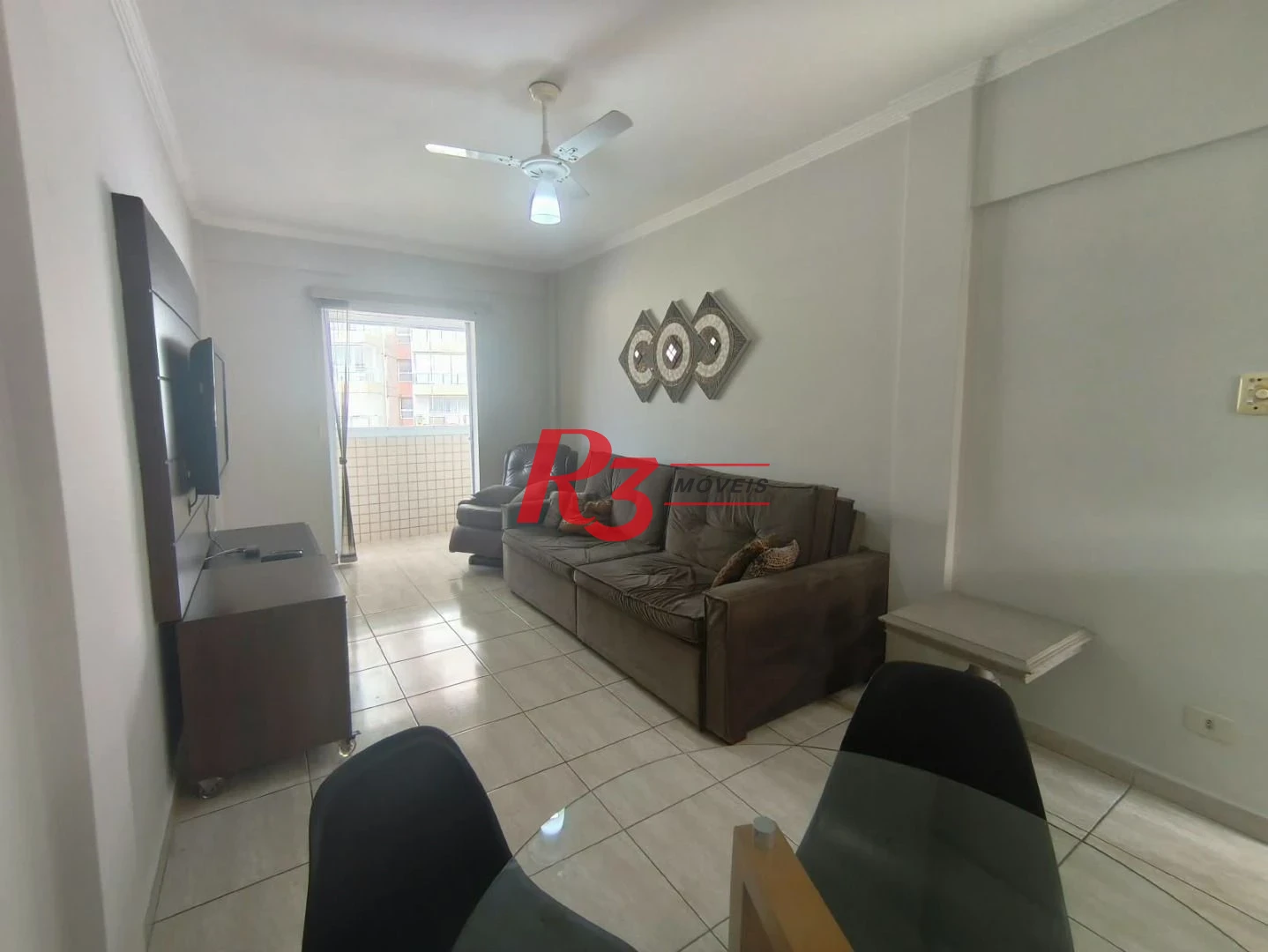 Apartamento com 1 dormitório para alugar, 44 m² por R$ 4.150,00/mês - José Menino - Santos/SP