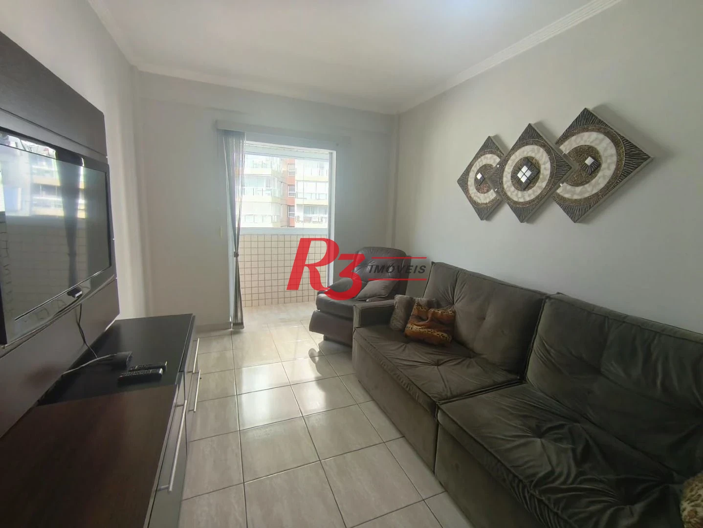 Apartamento com 1 dormitório para alugar, 44 m² por R$ 4.150,00/mês - José Menino - Santos/SP