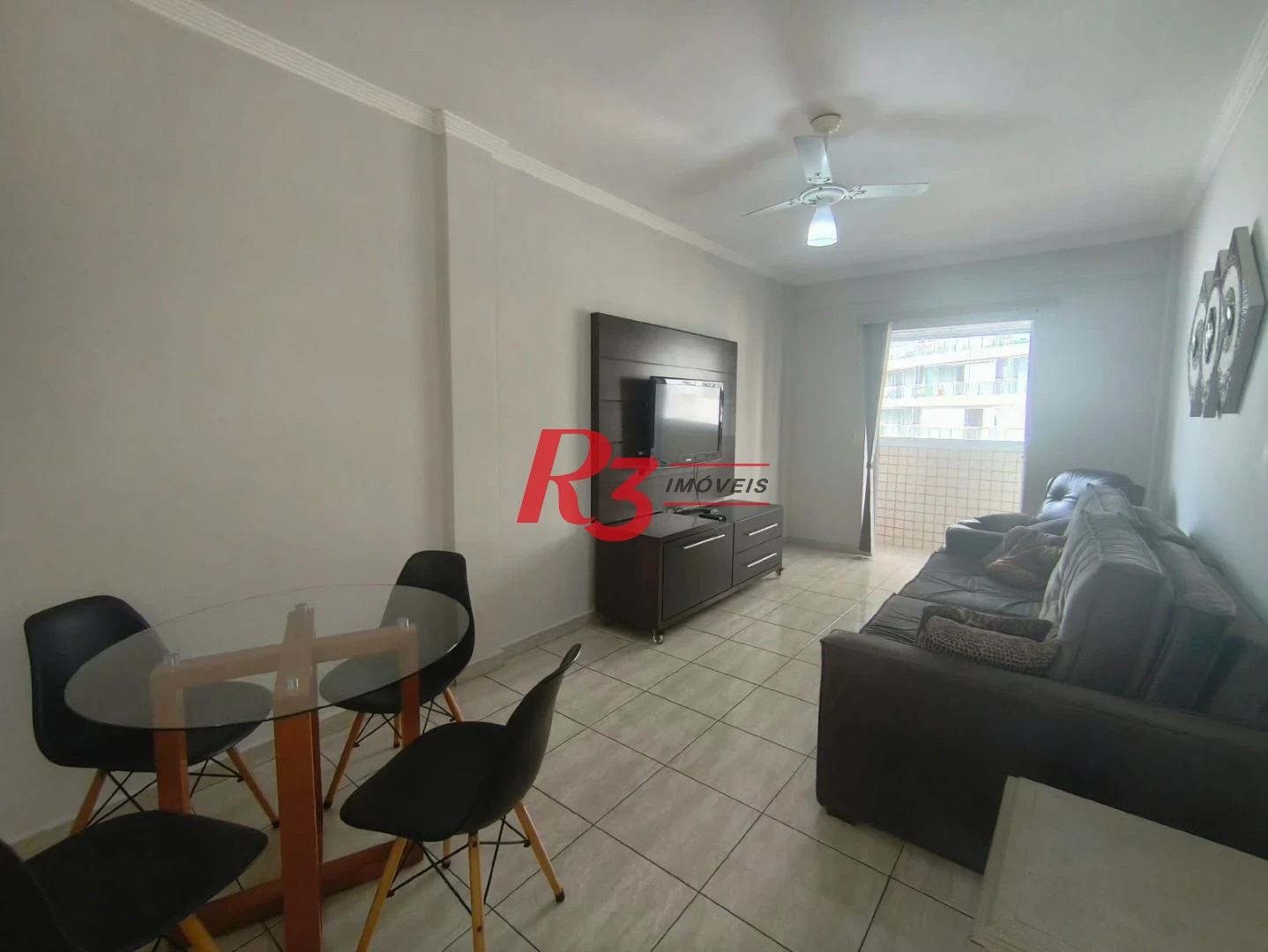 Apartamento com 1 dormitório para alugar, 44 m² por R$ 4.150,00/mês - José Menino - Santos/SP