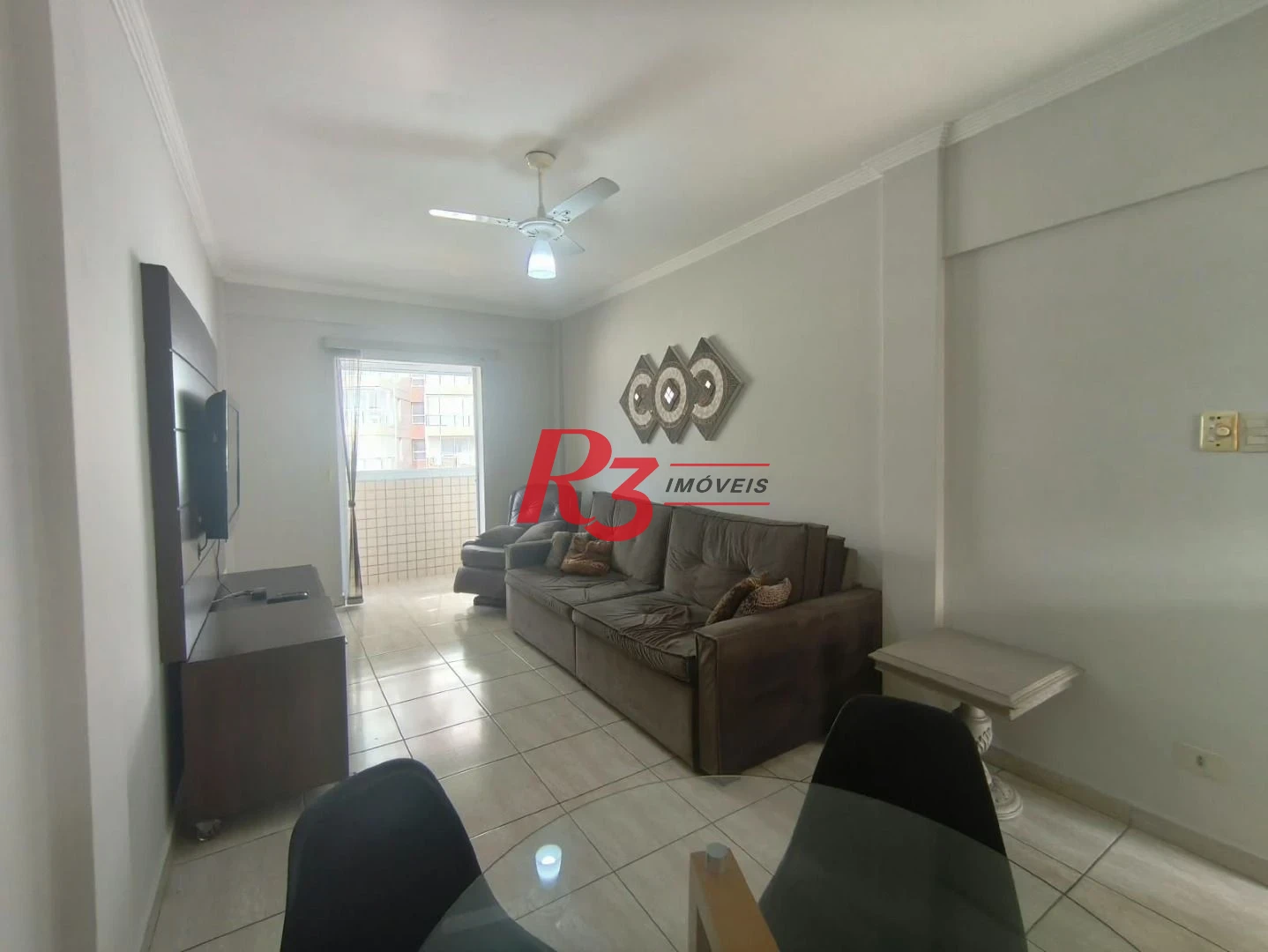 Apartamento com 1 dormitório para alugar, 44 m² por R$ 4.150,00/mês - José Menino - Santos/SP