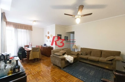 Apartamento com 2 dormitórios para alugar, 99 m² por R$ 4.500,00/mês - Gonzaga - Santos/SP