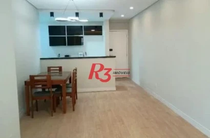Apartamento com 3 dormitórios para alugar, 77 m² por R$ 5.600,00/mês - Ponta da Praia - Santos/SP