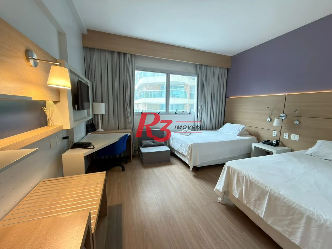 Flat com 1 dormitório à venda, 25 m² por R$ 415.000,00 - Gonzaga - Santos/SP