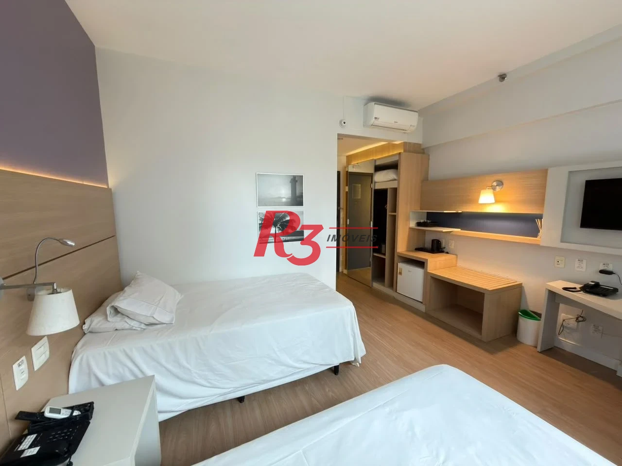 Flat com 1 dormitório à venda, 25 m² por R$ 415.000,00 - Gonzaga - Santos/SP