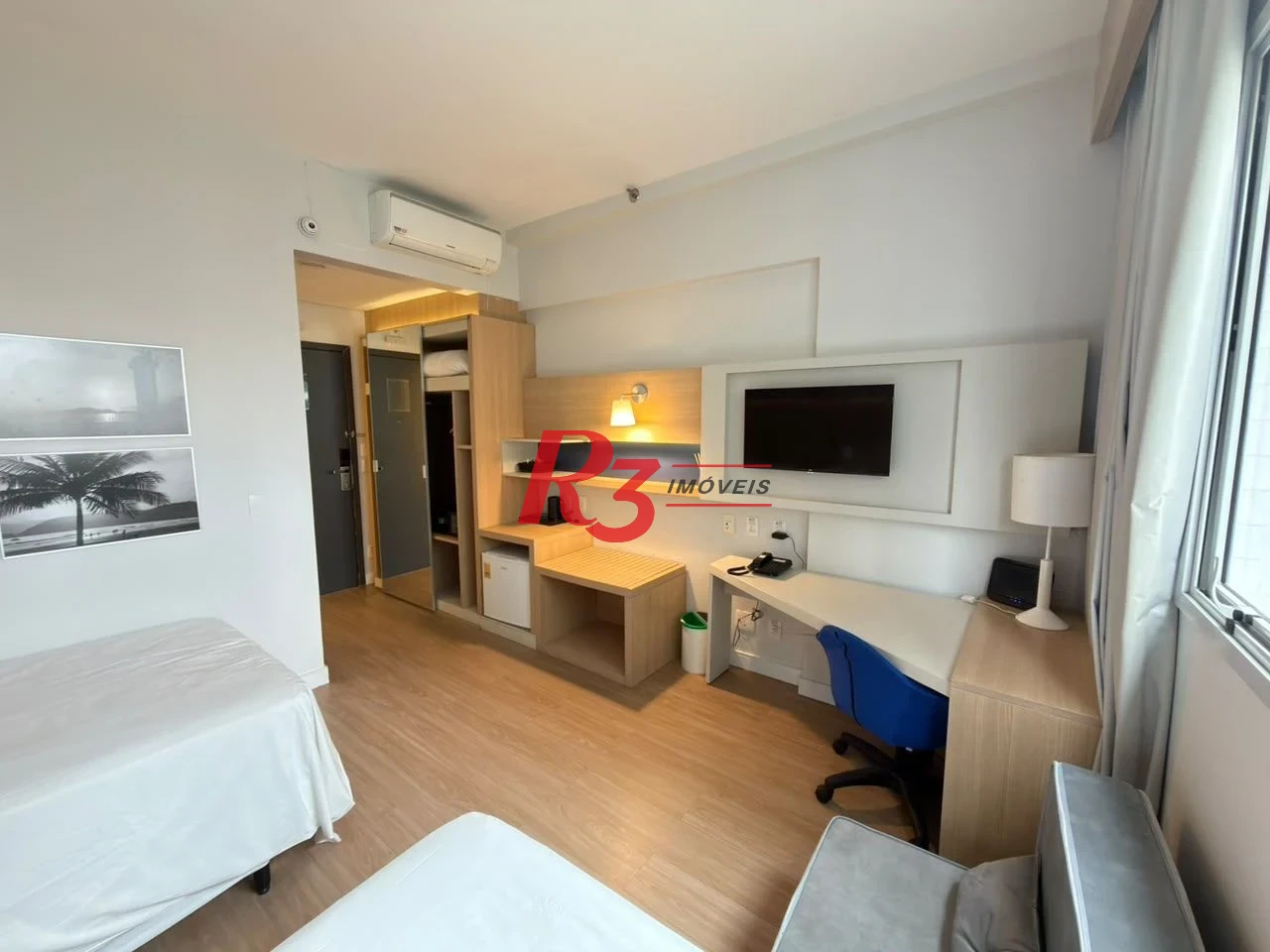 Flat com 1 dormitório à venda, 25 m² por R$ 415.000,00 - Gonzaga - Santos/SP