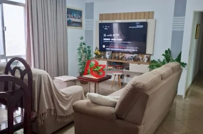 Apartamento com 3 dormitórios à venda, 108 m² por R$ 660.000,00 - Embaré - Santos/SP
