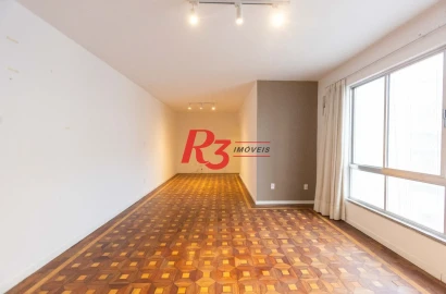Apartamento com 3 dormitórios sendo 2 suítes - à venda, 146 m² por R$ 950.000 - Ponta da Praia - Santos/SP