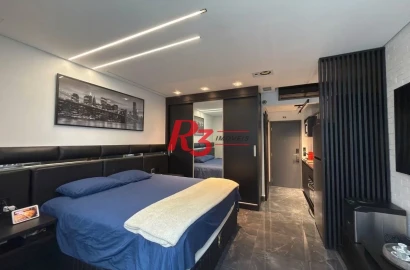 Studio com 1 dormitório à venda, 30 m² por R$ 460.000,00 - Gonzaga - Santos/SP