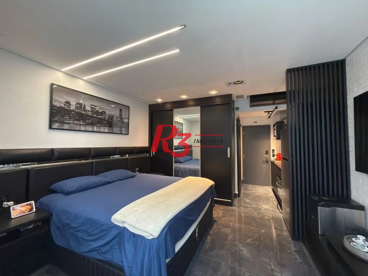 Studio com 1 dormitório à venda, 30 m² por R$ 460.000,00 - Gonzaga - Santos/SP