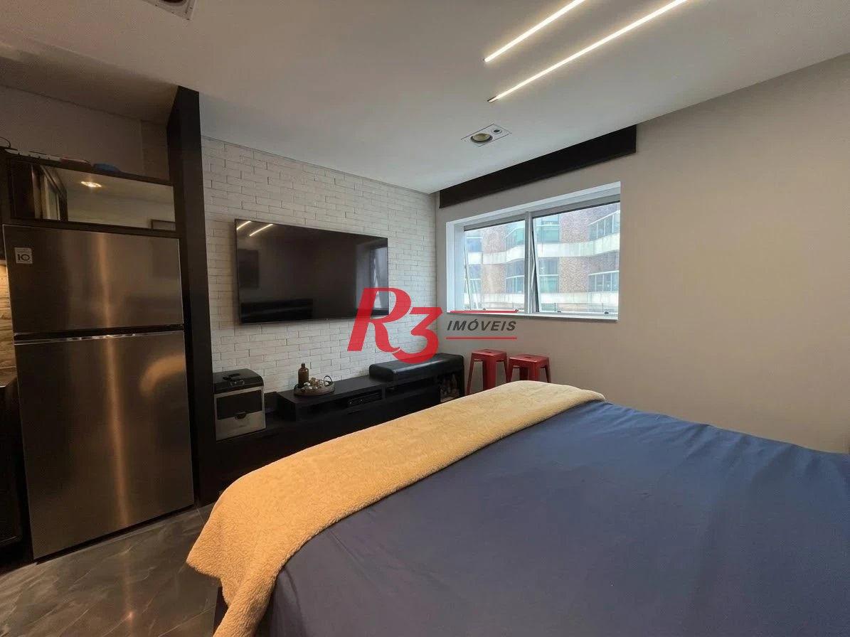 Studio com 1 dormitório à venda, 30 m² por R$ 460.000,00 - Gonzaga - Santos/SP