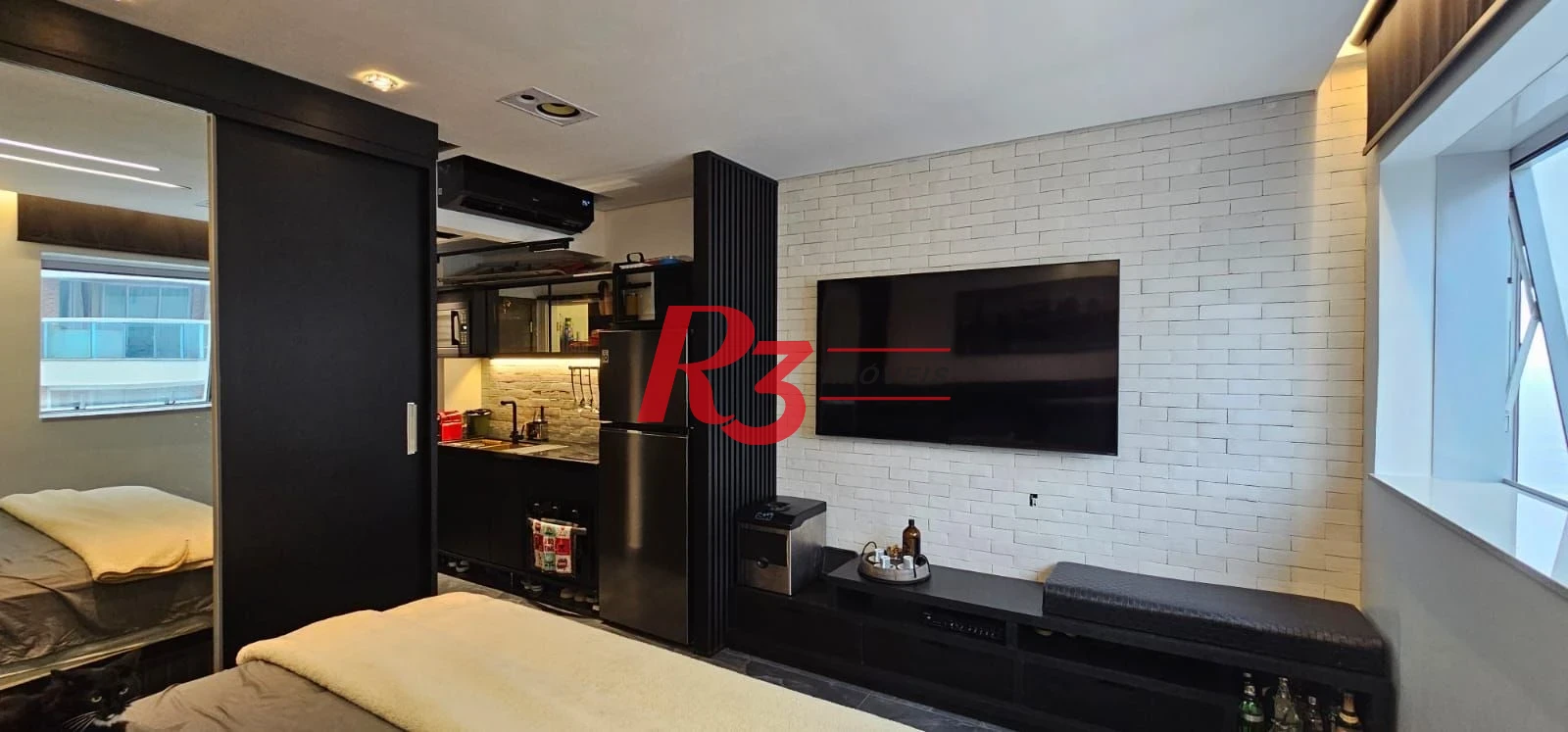 Studio com 1 dormitório à venda, 30 m² por R$ 460.000,00 - Gonzaga - Santos/SP