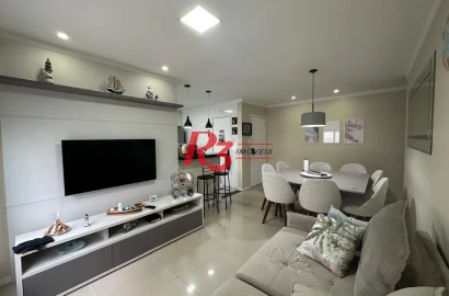 Apartamento com 2 dormitórios à venda, 87 m² por R$ 745.000,00 - Gonzaga - Santos/SP