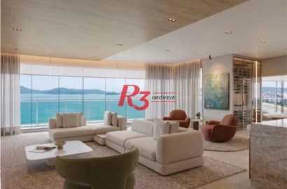 Apartamento com 3 dormitórios à venda, 227 m² por R$ 4.900.000,00 - Ponta da Praia - Santos/SP
