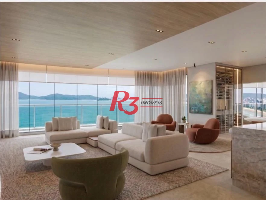 Apartamento com 3 dormitórios à venda, 227 m² por R$ 4.900.000,00 - Ponta da Praia - Santos/SP