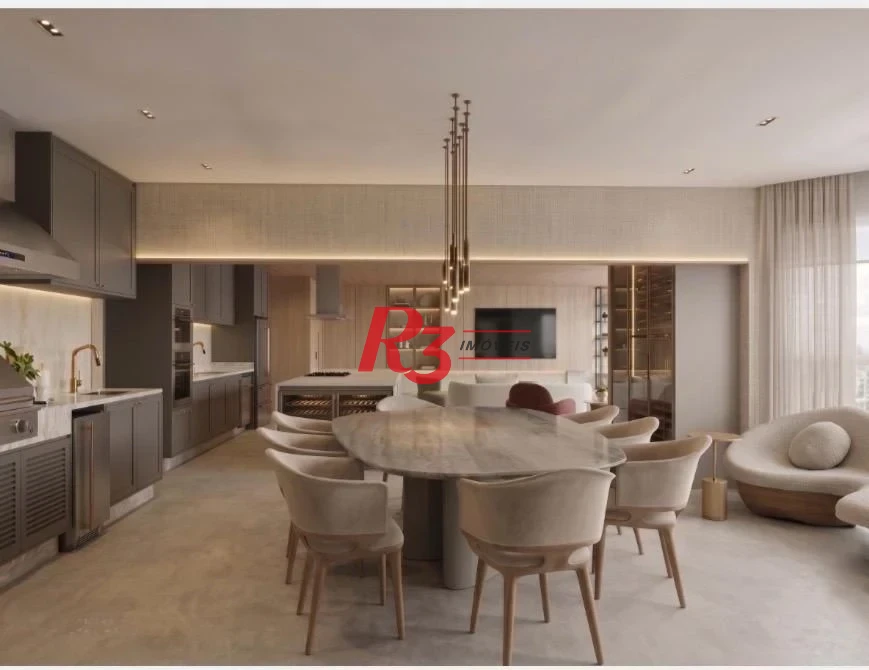 Apartamento com 3 dormitórios à venda, 227 m² por R$ 4.900.000,00 - Ponta da Praia - Santos/SP