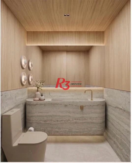 Apartamento com 3 dormitórios à venda, 227 m² por R$ 4.900.000,00 - Ponta da Praia - Santos/SP
