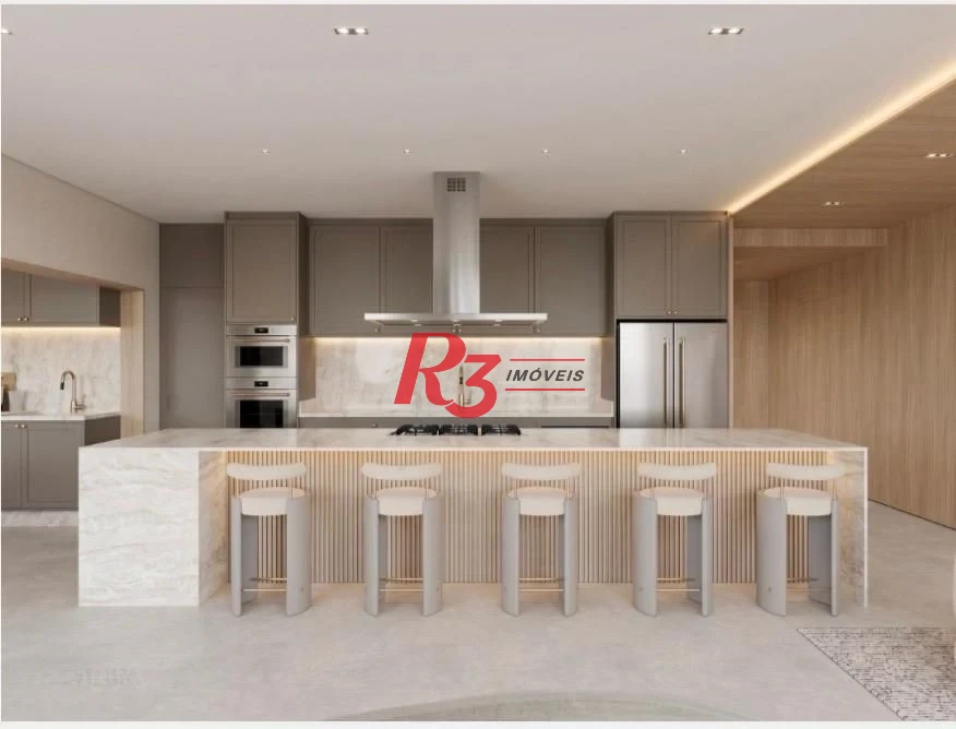 Apartamento com 3 dormitórios à venda, 227 m² por R$ 4.900.000,00 - Ponta da Praia - Santos/SP