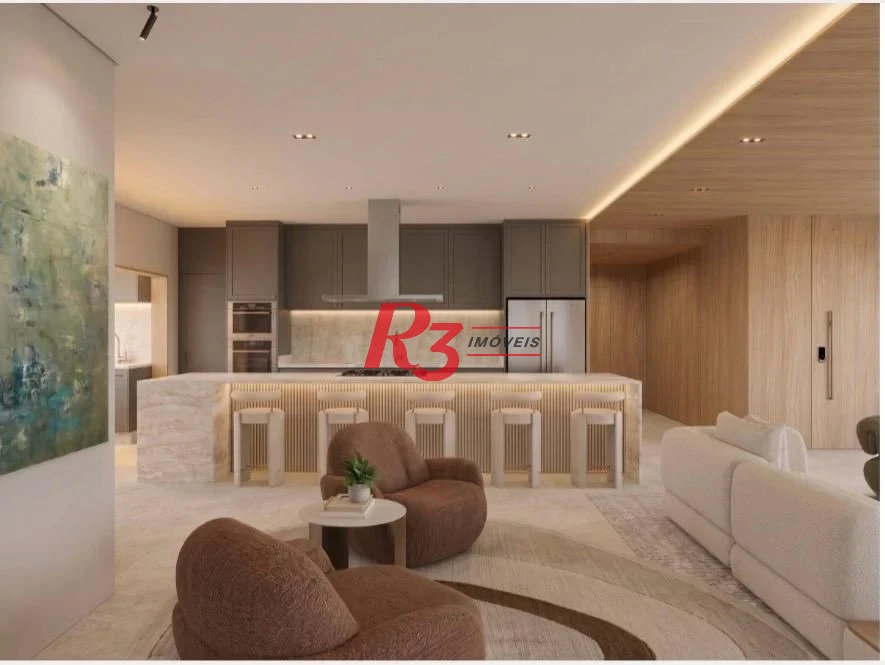 Apartamento com 3 dormitórios à venda, 227 m² por R$ 4.900.000,00 - Ponta da Praia - Santos/SP