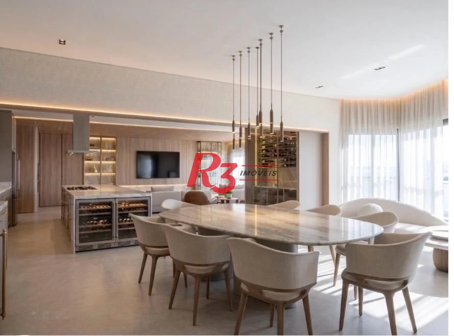 Apartamento com 3 dormitórios à venda, 227 m² por R$ 4.900.000,00 - Ponta da Praia - Santos/SP