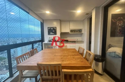 Apartamento com 2 dormitórios à venda, 83 m² por R$ 1.380.000,00 - Aparecida - Santos/SP