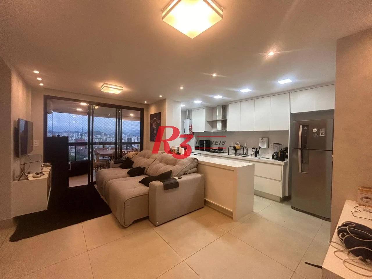 Apartamento com 2 dormitórios à venda, 83 m² por R$ 1.380.000,00 - Aparecida - Santos/SP