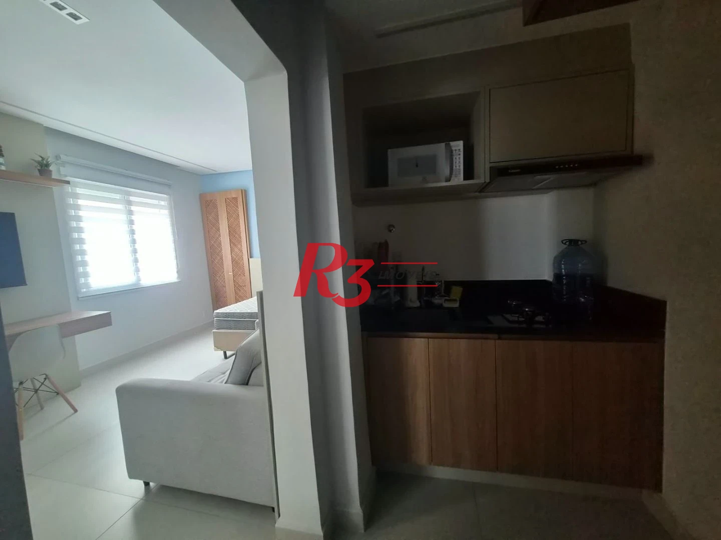 Apartamento com 1 dormitório para alugar, 35 m² por R$ 3.200,02/mês - Embaré - Santos/SP
