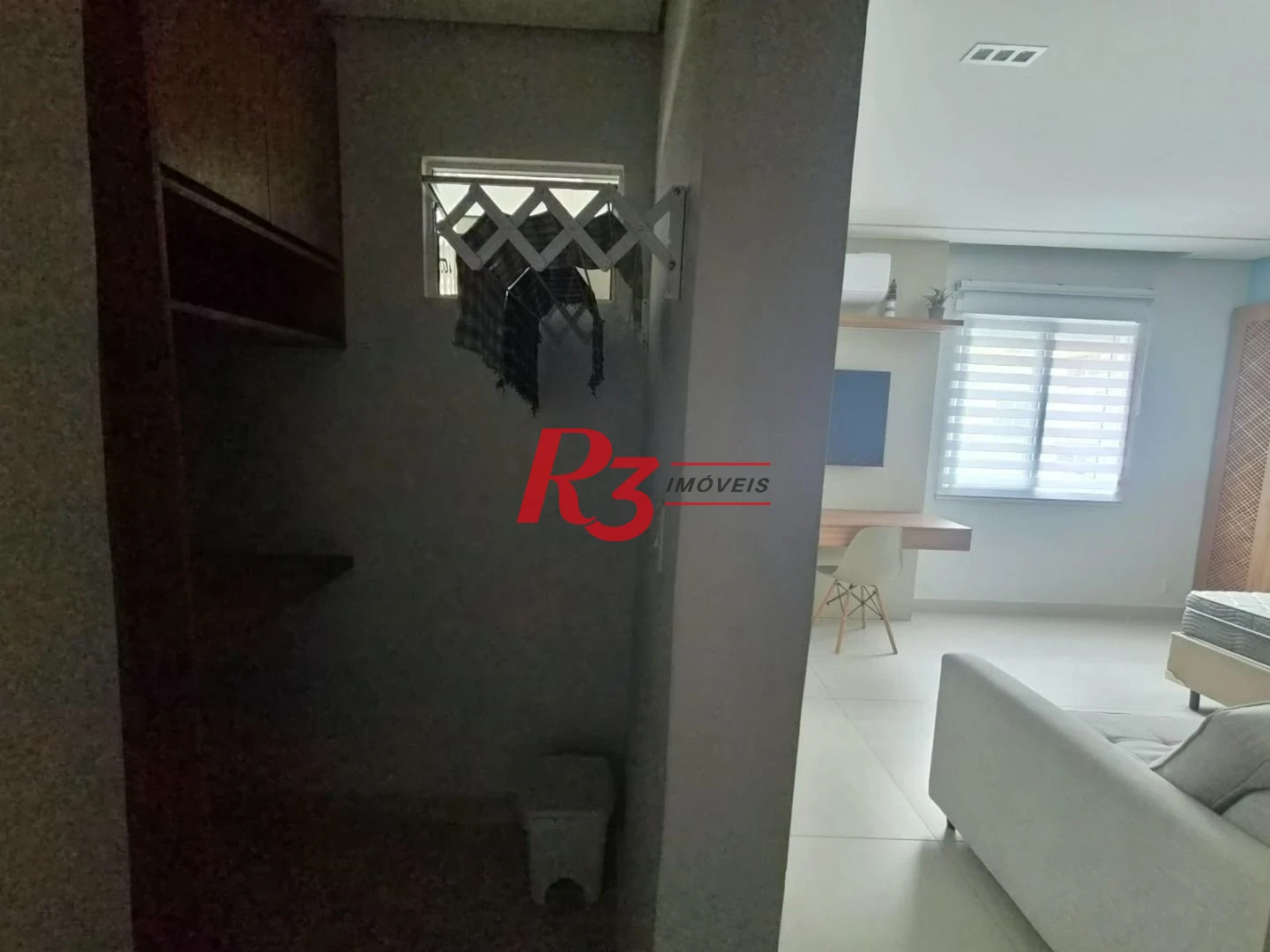 Apartamento com 1 dormitório para alugar, 35 m² por R$ 3.200,02/mês - Embaré - Santos/SP