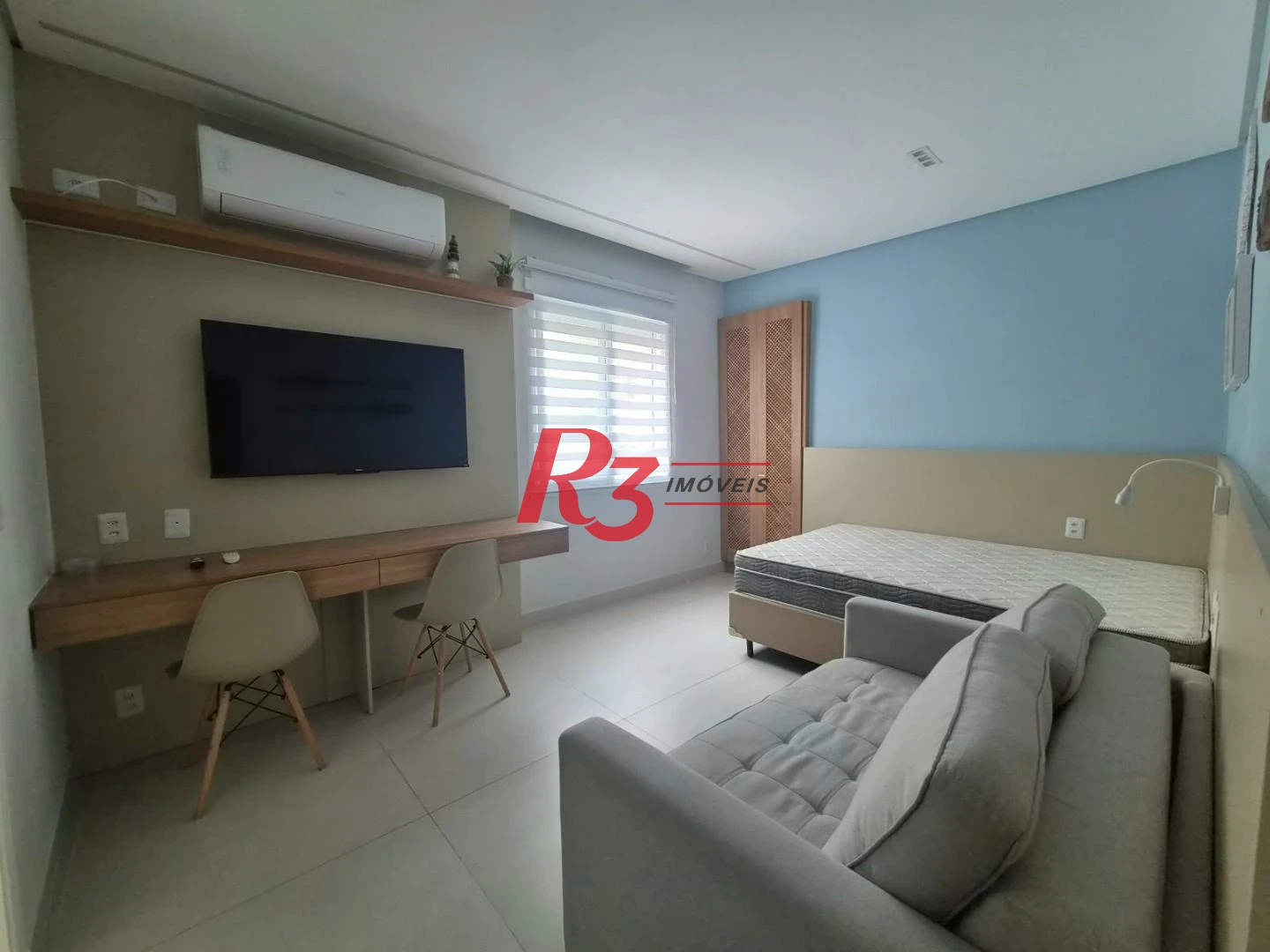 Apartamento com 1 dormitório para alugar, 35 m² por R$ 3.200,02/mês - Embaré - Santos/SP